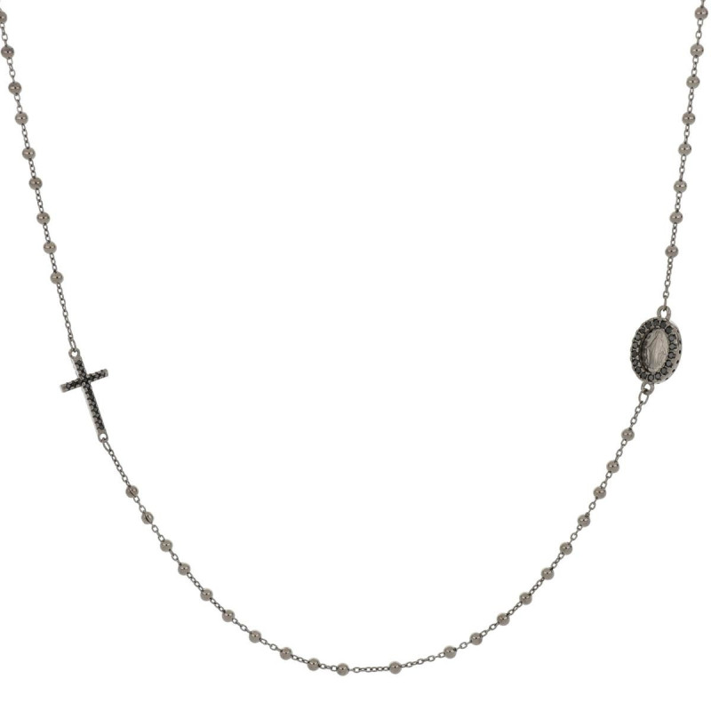 COLLANA CM 47+3 ROSARIO MM 2 IN ARGENTO 925