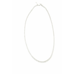 COLLANA TENNIS IN ARGENTO 925 46CM DEGRADE 2,3,4 MM