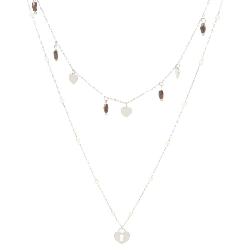 COLLANA AFRODITE IN ACCIAIO CM 39+4