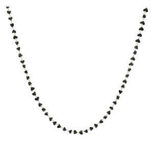 COLLANA AFRODITE DORATA CM 39+4 CON CUORI MM 2 IN ACCIAIO