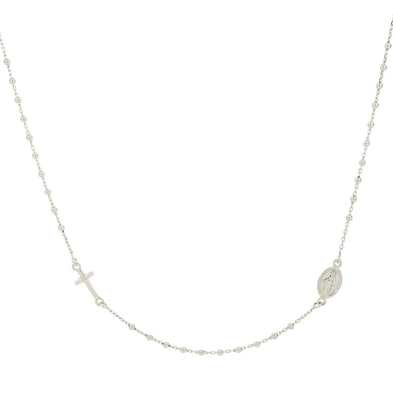 COLLANA CM 44 ROSARIO MM 2 IN ARGENTO 925