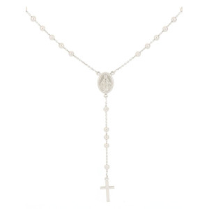 COLLANA CM 67 ROSARIO MM 4 IN ARGENTO 925