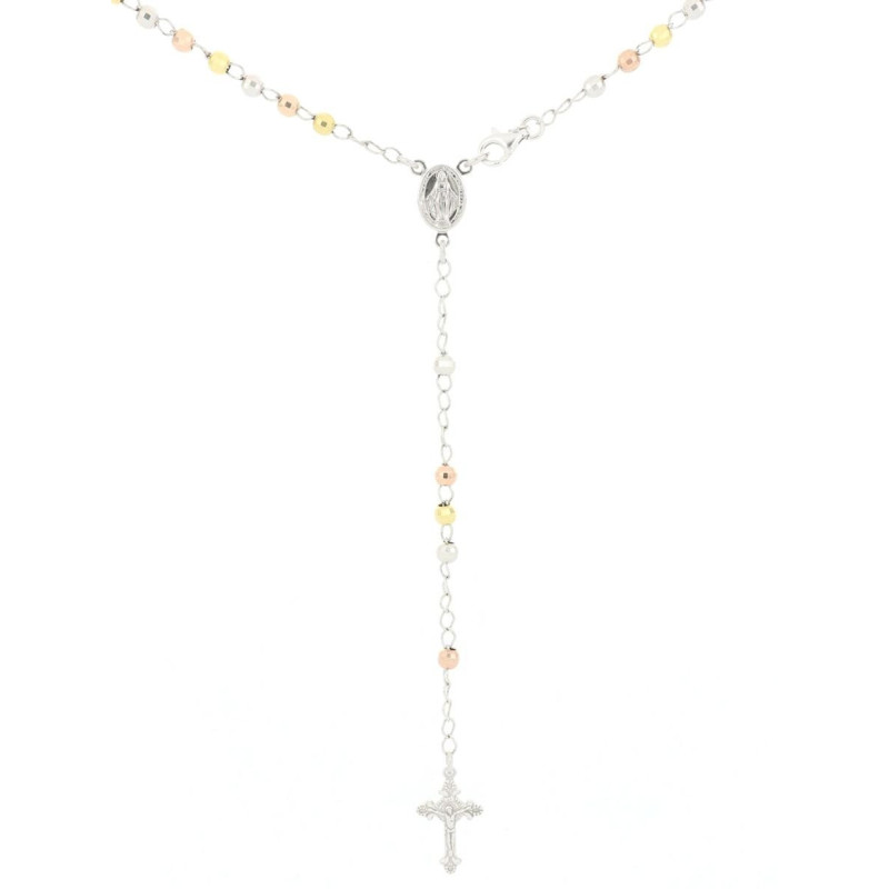 COLLANA CM 46 ROSARIO MM 4 IN ARGENTO 925