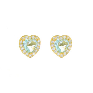 ORECCHINI DUBAI IN ARGENTO 925 CUORE MM 7,6