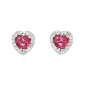 ORECCHINI DUBAI IN ARGENTO 925 CUORE MM 7,6