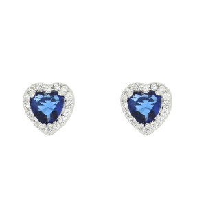 ORECCHINI DUBAI IN ARGENTO 925 CUORE MM 7,6