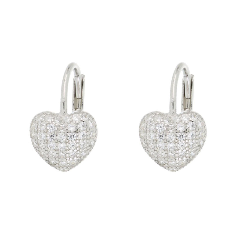 ORECCHINI MM 7 MISTI IN ARGENTO 925 CUORE