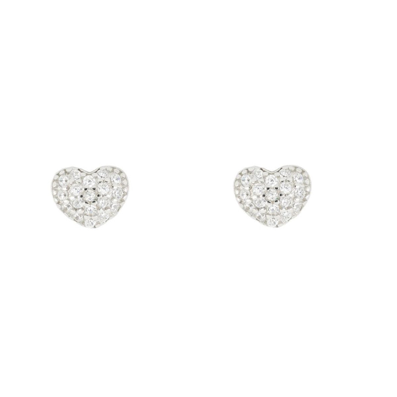 ORECCHINI MM 4 CUORE MISTI IN ARGENTO 925