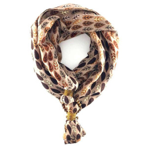 FOULARD GIOIELLO MARRONE