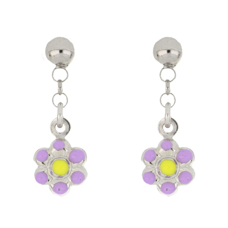 ORECCHINI BABY FIORE MM 6 IN ARGENTO 925