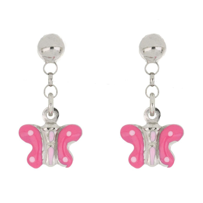 ORECCHINI BABY IN ARGENTO 925 FARFALLA MM 6