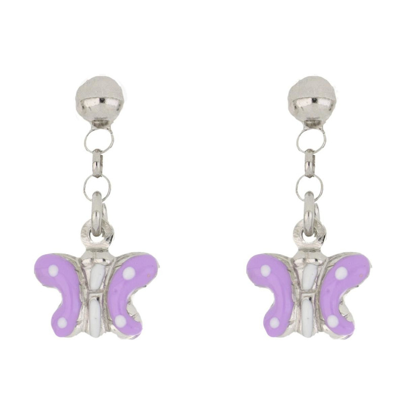 ORECCHINI BABY IN ARGENTO 925 FARFALLA MM 6