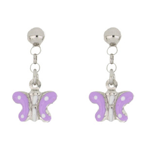 ORECCHINI BABY IN ARGENTO 925 FARFALLA MM 6