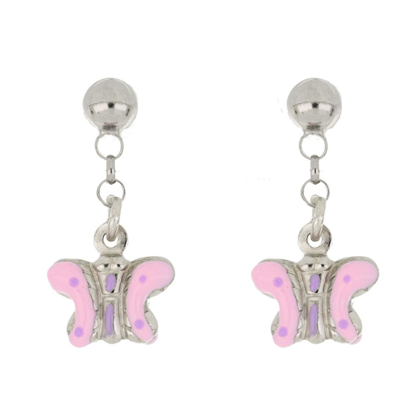 ORECCHINI BABY IN ARGENTO 925 FARFALLA MM 6