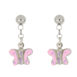 ORECCHINI BABY IN ARGENTO 925 FARFALLA MM 6