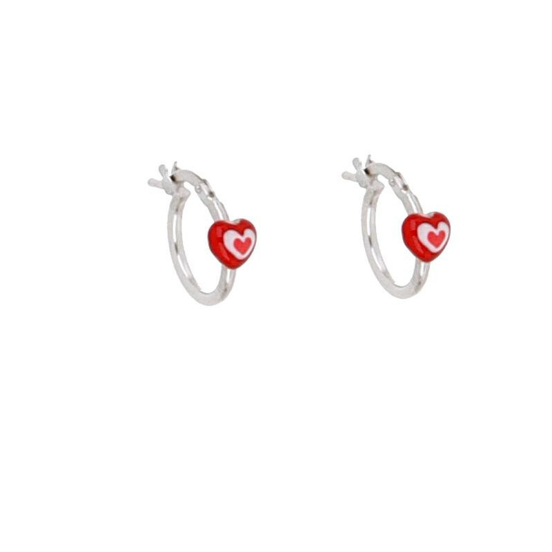 ORECCHINI BABY IN ARGENTO 925 CUORE