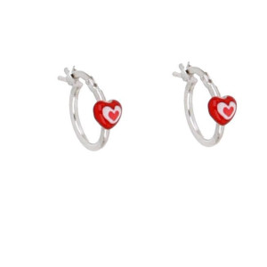 ORECCHINI BABY IN ARGENTO 925 CUORE