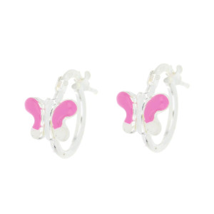 ORECCHINI BABY IN ARGENTO 925 FARFALLA MM 6