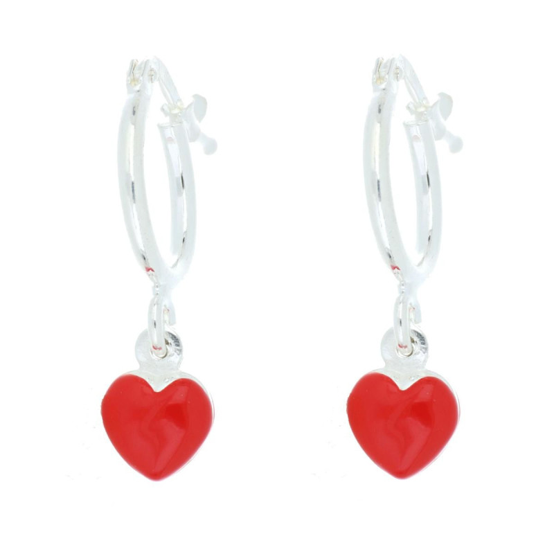 ORECCHINI BABY CUORE MM 6 IN ARGENTO 925