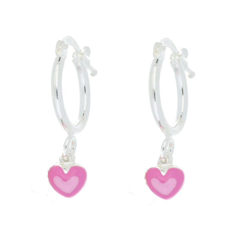 ORECCHINI BABY CUORE MM 4,7 IN ARGENTO 925