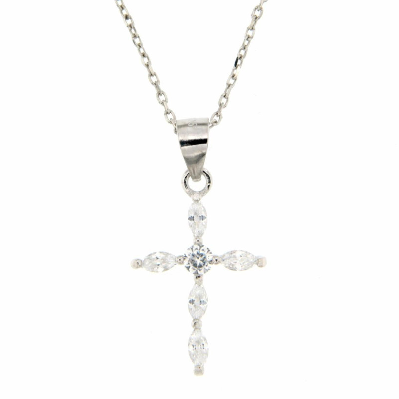 PENDENTE CROCE IN ARGENTO 925