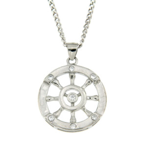 PENDENTE UOMO IN ARGENTO 925 TIMONE