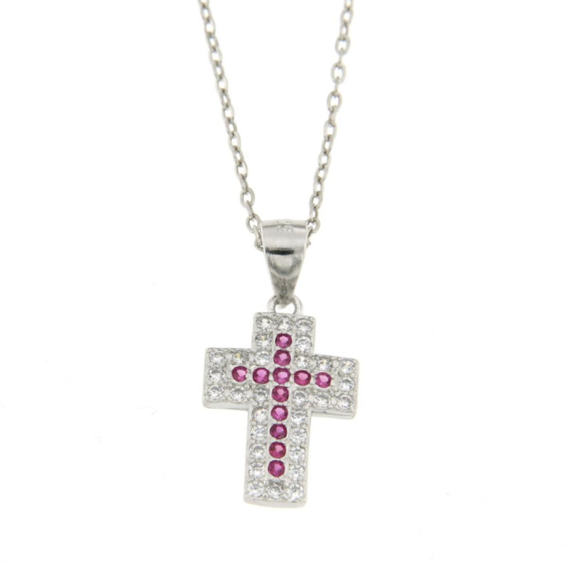 PENDENTE CROCE IN ARGENTO 925