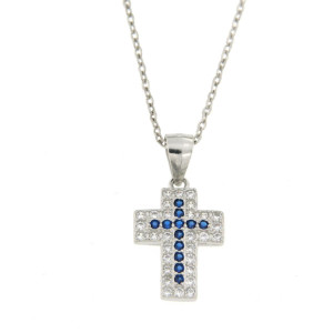 PENDENTE CROCE IN ARGENTO 925