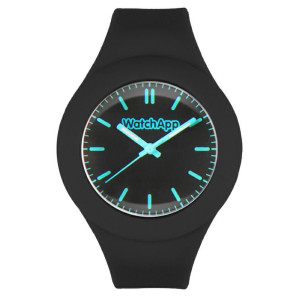 OROLOGIO WATCHAPP IN SILICONE NERO