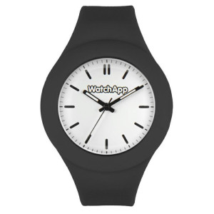 OROLOGIO WATCHAPP IN SILICONE NERO