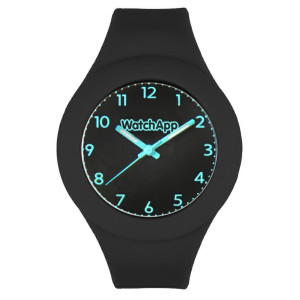 OROLOGIO WATCHAPP IN SILICONE NERO