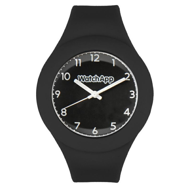 OROLOGIO WATCHAPP IN SILICONE NERO