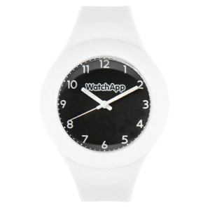 OROLOGIO WATCHAPP IN SILICONE BIANCO