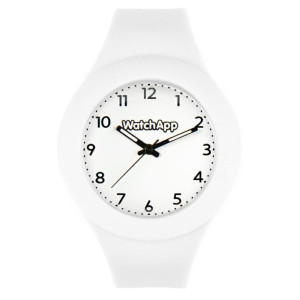 OROLOGIO WATCHAPP IN SILICONE BIANCO