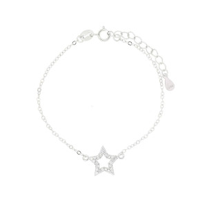 BRACCIALE MISTI STELLA MM 11 IN ARGENTO 925 CM 14+3