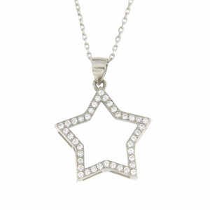 PENDENTE STELLA IN ARGENTO 925 ZIRCONATO