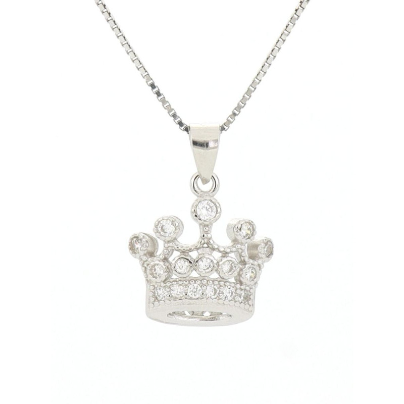 PENDENTE MISTI CORONA MM 14 IN ARGENTO 925