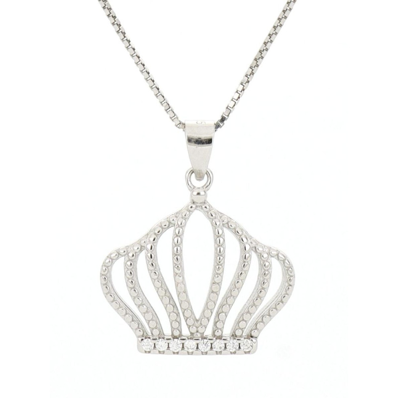 PENDENTE MISTI CORONA MM 16 IN ARGENTO 925