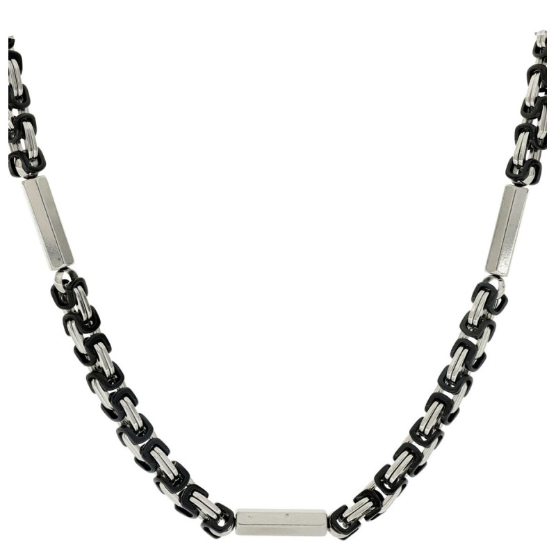 COLLANA CM 60 UOMO IN ACCIAIO MM 6