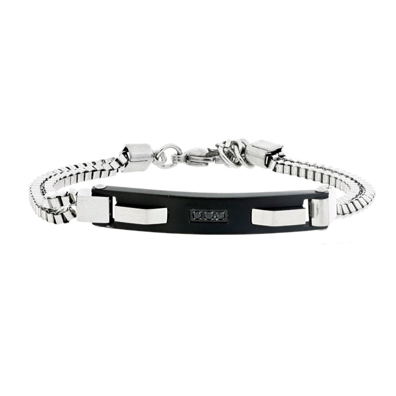 BRACCIALE CM 18+3 UOMO IN ACCIAIO MM 6