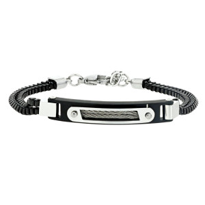 BRACCIALE CM 20+1 UOMO IN ACCIAIO MM 5