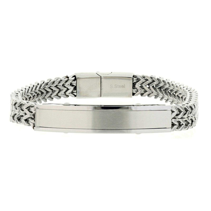 BRACCIALE CM 21 UOMO IN ACCIAIO MM 8