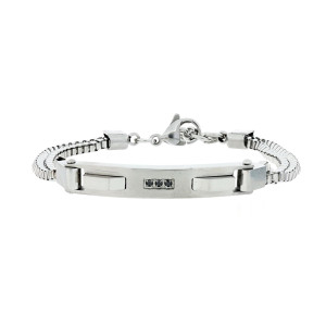 BRACCIALE CM 20+1 UOMO IN ACCIAIO MM 7