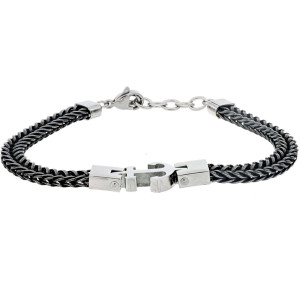 BRACCIALE CM 19+2 UOMO IN ACCIAIO MM 11