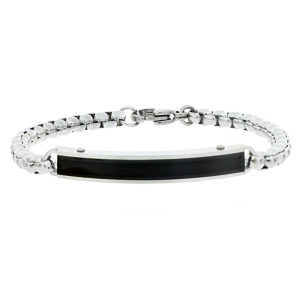 BRACCIALE CM 22 UOMO IN ACCIAIO MM 7