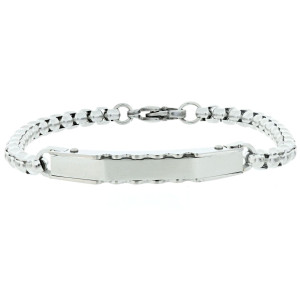 BRACCIALE CM 22 UOMO IN ACCIAIO MM 7