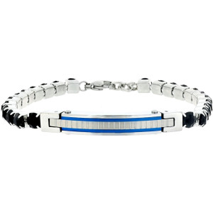 BRACCIALE CM 17+2 UOMO IN ACCIAIO MM 6