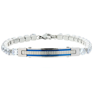 BRACCIALE CM 17+2 UOMO IN ACCIAIO MM 6