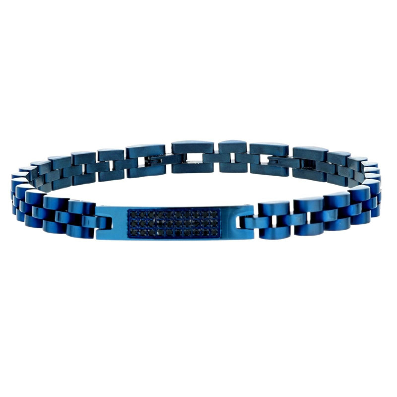 BRACCIALE CM 22 UOMO IN ACCIAIO MAGLIA ROLEX MM 6