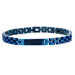 BRACCIALE CM 22 UOMO IN ACCIAIO MAGLIA ROLEX MM 6